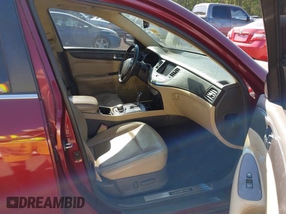 2011 Hyundai Genesis with VIN KMHGC4DF9BU124576, listed as a IAAI auction lot 41971684 with 199,322 mi miles and . Bid and sale history available at DreamBid. Image 5.