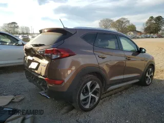 2017 Hyundai Tucson Value with VIN KM8J33A25HU455293, listed as a Copart auction lot 48824315 with 27,723 mi miles and Salvage Title. Bid and sale history available at carsss.com. Image 3.