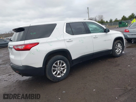 2020 Chevrolet Traverse LS with VIN 1GNEVFKW6LJ170509, listed as a IAAI auction lot 41880533 with 117,850 mi miles. Bid and sale history available at carsss.com. Image 4.