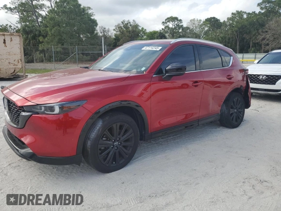 2022 Mazda CX-5 2.5 Turbo with VIN JM3KFBAY4N0637835, listed as a Copart auction lot 47114245 with 28,914 mi miles and Salvage Title. Bid and sale history available at DreamBid. Image 1.