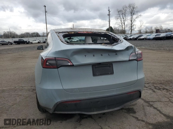 2022 Tesla Model Y Performance with VIN 7SAYGDEF2NF416730, listed as a Copart auction lot 47657945 with 40,738 mi miles and Salvage Title. Bid and sale history available at DreamBid. Image 6.