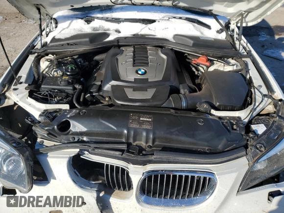 2010 BMW 5 Series 550i with VIN WBANW5C5XACT34705, listed as a Copart auction lot 43878745 with Not Provided miles and Salvage Title. Bid and sale history available at DreamBid. Image 13.
