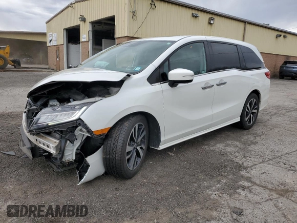 2020 Honda Odyssey Elite with VIN 5FNRL6H95LB035854, listed as a Copart auction lot 53243425 with 40,598 mi miles and Salvage Title. Bid and sale history available at DreamBid. Image 1.