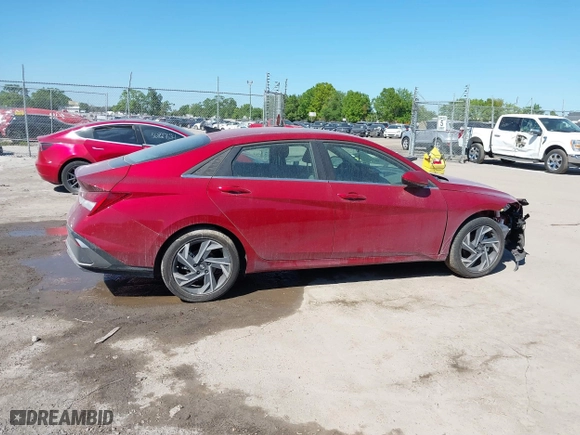 2025 Hyundai Elantra SEL Convenience with VIN KMHLS4DG6SU904397, listed as a IAAI auction lot 41837991 with 2,083 mi miles. Bid and sale history available at carsss.com. Image 13.