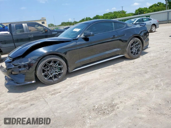 2018 Ford Mustang EcoBoost with VIN 1FA6P8TH1J5181481, listed as a Copart auction lot 59443525 with 67,617 mi miles and Salvage title. Bid and sale history available at DreamBid. Image 1.