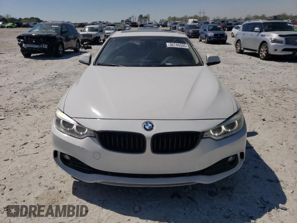 2015 BMW 4 Series 428i xDrive with VIN WBA4A7C50FD415218, listed as a Copart auction lot 50745555 with 139,343 mi miles and Salvage title. Bid and sale history available at DreamBid. Image 5.