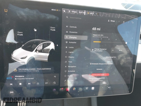2021 Tesla Model Y Performance with VIN 5YJYGDEF2MF258711, listed as a IAAI auction lot 41367832 with 47,662 mi miles and . Bid and sale history available at DreamBid. Image 17.