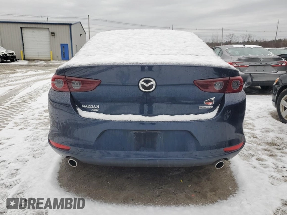 2021 Mazda 3 Select with VIN 3MZBPBBL1MM251715, listed as a Copart auction lot 46135775 with 37,917 mi miles and Salvage Title. Bid and sale history available at carsss.com. Image 6.