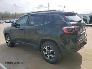 2022 Jeep Compass Trailhawk with VIN 3C4NJDDB1NT108093, listed as a Copart auction lot 51740205 with 45,774 mi miles and Salvage title. Bid and sale history available at DreamBid. Image 2.