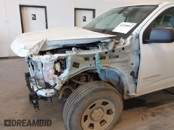 2022 Chevrolet Colorado 2WD Work Truck with VIN 1GCGSBEA7N1306183, listed as a IAAI auction lot 42230862 with 14,471 mi miles and . Bid and sale history available at DreamBid. Image 18.