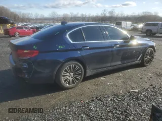 2017 BMW 5 Series 530i xDrive with VIN WBAJA7C31HG905931, listed as a Copart auction lot 50014175 with 107,630 mi miles and Salvage Title. Bid and sale history available at carsss.com. Image 3.