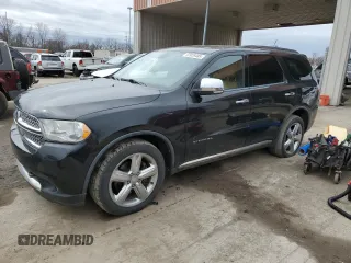 2012 Dodge Durango Citadel with VIN 1C4SDJETXCC127136, listed as a Copart auction lot 47928485 with 151,939 mi miles and Salvage Title. Bid and sale history available at carsss.com. Image 1.
