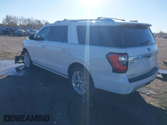 2019 Ford Expedition Max Platinum with VIN 1FMJK1MT4KEA53312, listed as a IAAI auction lot 41035899 with 87,484 mi miles and . Bid and sale history available at DreamBid. Image 3.
