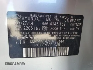 2014 Hyundai Elantra GT with VIN KMHD35LH7EU208444, listed as a Copart auction lot 75526234 with 60,530 mi miles and Salvage Title. Bid and sale history available at carsss.com. Image 12.