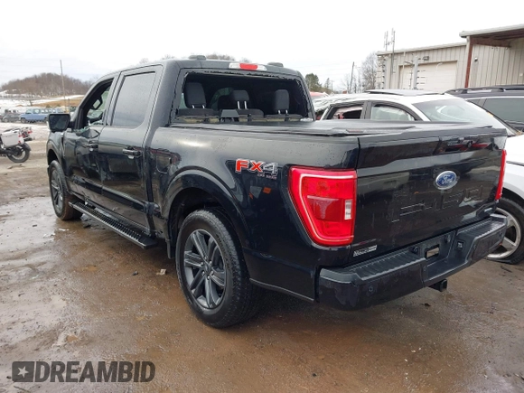 2023 Ford F-150 XL with VIN 1FTFW1E81PFD03857, listed as a IAAI auction lot 41338585 with 9,195 mi miles. Bid and sale history available at carsss.com. Image 3.