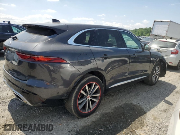 2021 Jaguar F-Pace S with VIN SADCJ2EU7MA668268, listed as a Copart auction lot 56007285 with 30,836 mi miles and Salvage title. Bid and sale history available at DreamBid. Image 3.