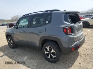 2021 Jeep Renegade Trailhawk with VIN ZACNJDC14MPN35358, listed as a Copart auction lot 54552595 with 10,702 mi miles and Salvage title. Bid and sale history available at DreamBid. Image 2.