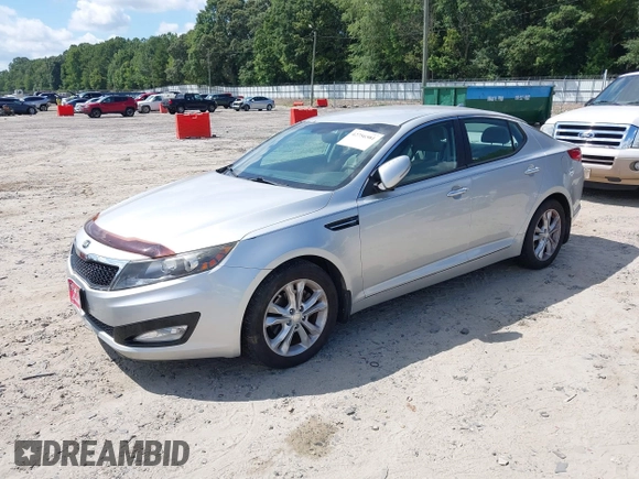 2013 Kia Optima EX with VIN 5XXGN4A7XDG120413, listed as a IAAI auction lot 42756581 with 174,242 mi miles and . Bid and sale history available at DreamBid. Image 2.