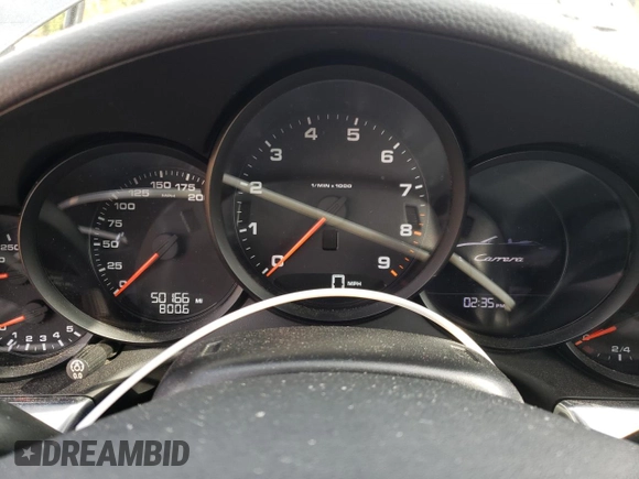 2014 Porsche 911 Carrera with VIN WP0CA2A95ES140592, listed as a Copart auction lot 78244214 with 50,166 mi miles and Salvage Title. Bid and sale history available at carsss.com. Image 9.