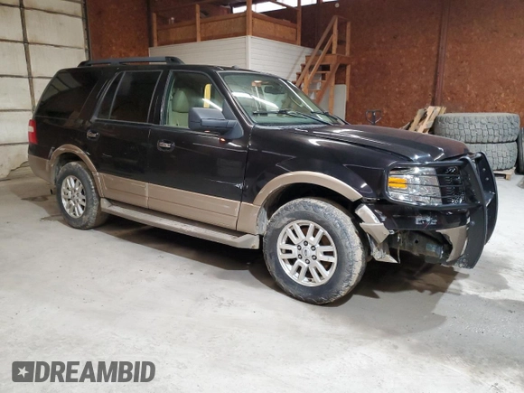 2014 Ford Expedition King Ranch with VIN 1FMJU1J53EEF20188, listed as a Copart auction lot 48194665 with 235,078 mi miles and Salvage title. Bid and sale history available at DreamBid. Image 4.