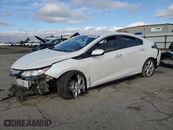 2016 Chevrolet Volt Premier with VIN 1G1RD6S54GU130415, listed as a Copart auction lot 43976505 with 163,853 mi miles and Salvage Title. Bid and sale history available at carsss.com. Image 1.