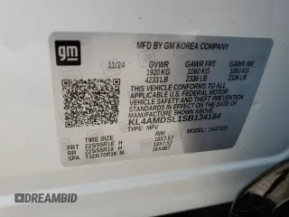 2025 Buick Encore GX Sport Touring с VIN KL4AMDSL1SB134184, выставлен на аукционе Copart как лот 53405055 с пробегом 25 миль миль и Чистый • Clean title. История ставок и продаж доступна на DreamBid. Изображение 12.
