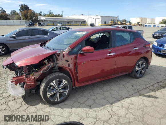 2020 Nissan LEAF SV Plus with VIN 1N4BZ1CPXLC306404, listed as a Copart auction lot 49684355 with 39,632 mi miles and Salvage Title. Bid and sale history available at DreamBid. Image 1.