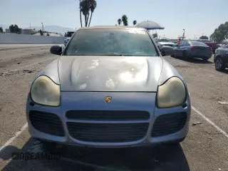2005 Porsche Cayenne Turbo with VIN WP1AC29P65LA91187, listed as a Copart auction lot 65861054 with 186,084 mi miles and Salvage Title. Bid and sale history available at carsss.com. Image 5.