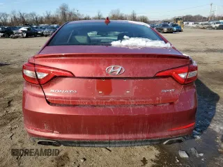 2017 Hyundai Sonata Sport with VIN 5NPE34AF6HH469065, listed as a Copart auction lot 41884845 with 119,447 mi miles and Salvage Title. Bid and sale history available at carsss.com. Image 6.
