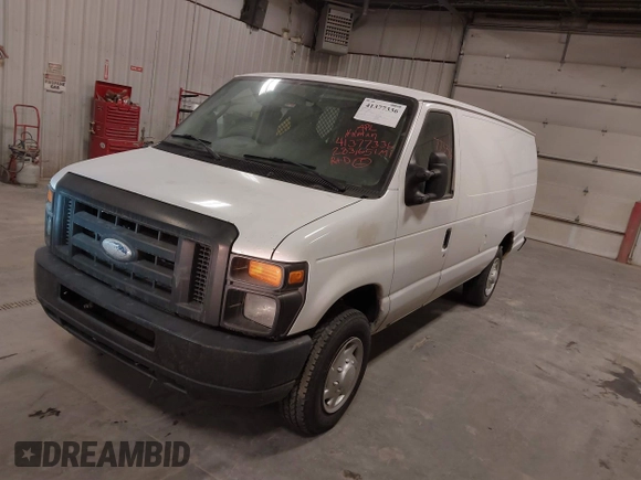 2014 Ford Econoline Cargo Commercial with VIN 1FTNS1EW9EDA68235, listed as a IAAI auction lot 41377336 with 283,651 mi miles. Bid and sale history available at carsss.com. Image 6.
