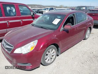 2012 Subaru Legacy 2.5i Premium with VIN 4S3BMCG62C3032296, listed as a IAAI auction lot 41781946 with 184,148 mi miles. Bid and sale history available at carsss.com. Image 2.