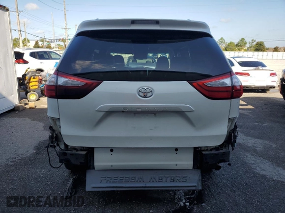 2015 Toyota Sienna XLE with VIN 5TDYK3DC0FS679812, listed as a Copart auction lot 61600775 with 118,483 mi miles and Salvage title. Bid and sale history available at DreamBid. Image 6.