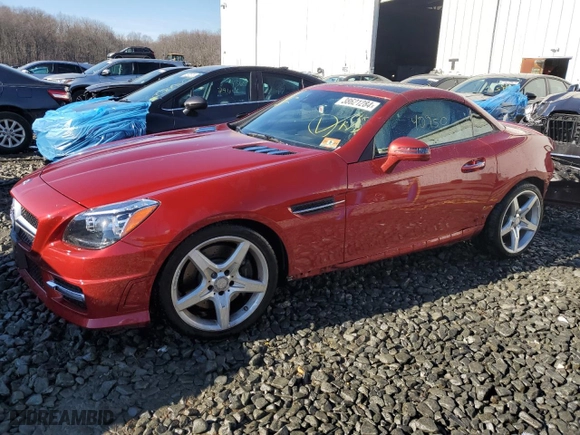 2016 Mercedes-Benz SLK with VIN WDDPK3JA5GF118480, listed as a Copart auction lot 38621284 with NaN miles. Bid and sale history available at carsss.com. Image 1.