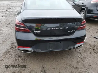 2023 Genesis G70 3.3T with VIN KMTG54TEXPU110976, listed as a Copart auction lot 71400134 with 22,958 mi miles and Salvage Title. Bid and sale history available at carsss.com. Image 6.