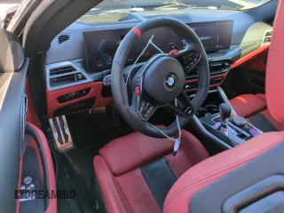 2025 BMW M4 Competition xDrive with VIN WBS33HK00SCS80612, listed as a Copart auction lot 50630295 with 8,666 mi miles and Salvage Title. Bid and sale history available at carsss.com. Image 8.