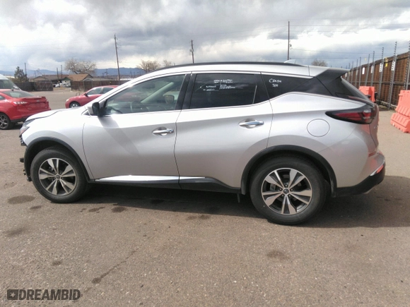 2023 Nissan Murano SV with VIN 5N1AZ2BS9PC138368, listed as a IAAI auction lot 41826107 with 57,887 mi miles. Bid and sale history available at carsss.com. Image 14.