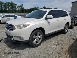 2013 Toyota Highlander Limited with VIN 5TDYK3EH7DS127358, listed as a Copart auction lot 60019995 with 152,498 mi miles and Salvage title. Bid and sale history available at DreamBid. Image 1.