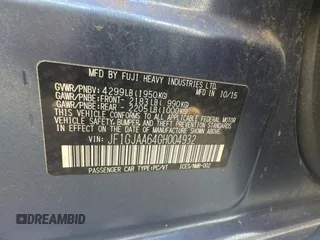 2016 Subaru Impreza z VIN JF1GJAA64GH004932, wystawiony jako Copart lot #87751265 z przebiegiem 99 587 mil mil oraz Czysty tytuł • Clean title. Historia ofert i sprzedaży dostępna na DreamBid. Obrazek 10.