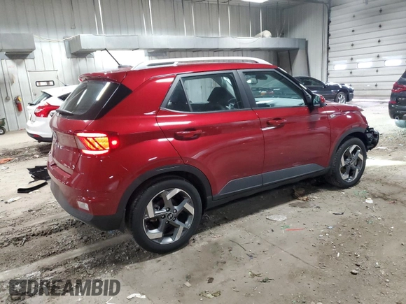 2024 Hyundai Venue Limited with VIN KMHRC8A36RU291658, listed as a Copart auction lot 52102005 with 4,170 mi miles and Salvage Title. Bid and sale history available at DreamBid. Image 3.