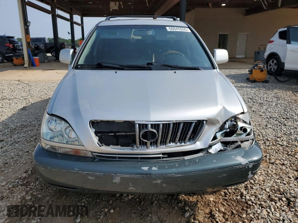 2002 Lexus RX 300 with VIN JTJGF10U220131307, listed as a Copart auction lot 60045555 with 84,945 mi miles and Salvage title. Bid and sale history available at DreamBid. Image 5.