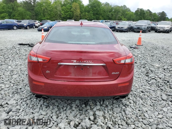 2014 Maserati Ghibli S Q4 with VIN ZAM57RTA7E1128937, listed as a Copart auction lot 54492205 with 79,897 mi miles and Salvage title. Bid and sale history available at DreamBid. Image 6.