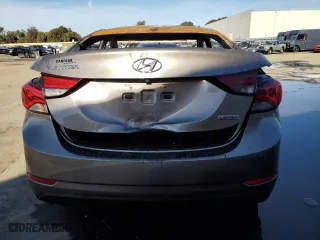 2015 Hyundai Elantra Limited with VIN 5NPDH4AE8FH570898, listed as a Copart auction lot 87400784 with 0 mi miles and Non Repairable. Bid and sale history available at carsss.com. Image 6.