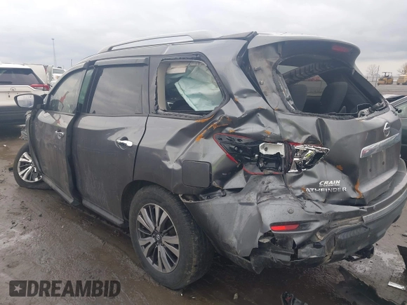 2018 Nissan Pathfinder SL with VIN 5N1DR2MM2JC645941, listed as a IAAI auction lot 41117695 with 1 mi miles. Bid and sale history available at carsss.com. Image 3.