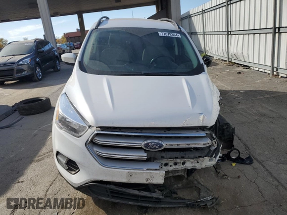 2018 Ford Escape SE with VIN 1FMCU0G96JUC41704, listed as a Copart auction lot 77678304 with 0 mi miles and Salvage Title. Bid and sale history available at carsss.com. Image 5.