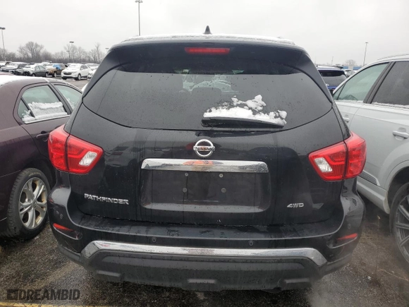 2019 Nissan Pathfinder S with VIN 5N1DR2MM9KC633593, listed as a Copart auction lot 51980225 with 207,226 mi miles and Clean Title. Bid and sale history available at carsss.com. Image 6.