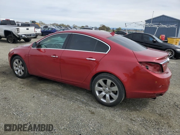 2012 Buick Regal Turbo Premium 1 z VIN 2G4GS5EV4C9202713, wystawiony jako Copart lot #49727805 z przebiegiem 146 393 mil mil oraz Szkoda całkowita • Salvage title. Historia ofert i sprzedaży dostępna na DreamBid. Obrazek 2.