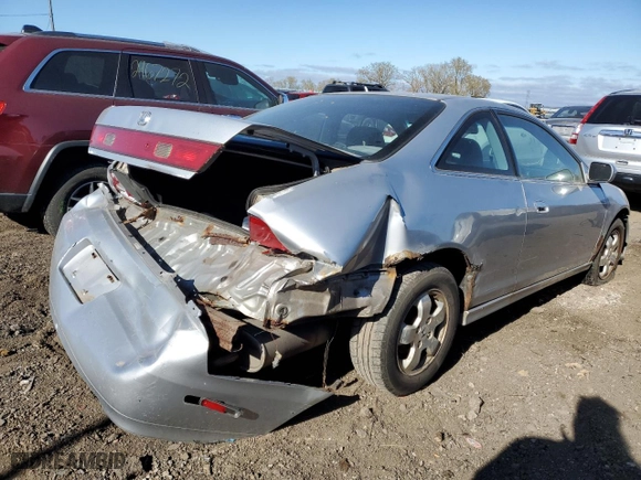 2001 Honda Accord Cpe EX with VIN 1HGCG32591A012972, listed as a Copart auction lot 52400014 with 241,348 mi miles and Salvage Title. Bid and sale history available at carsss.com. Image 3.