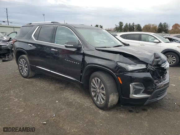 2022 Chevrolet Traverse Premier with VIN 1GNEVKKW5NJ183649, listed as a Copart auction lot 78990214 with 22,198 mi miles and Salvage Title. Bid and sale history available at carsss.com. Image 4.