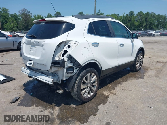 2017 Buick Encore Preferred with VIN KL4CJESBXHB084439, listed as a IAAI auction lot 42578119 with 90,631 mi miles and . Bid and sale history available at DreamBid. Image 4.