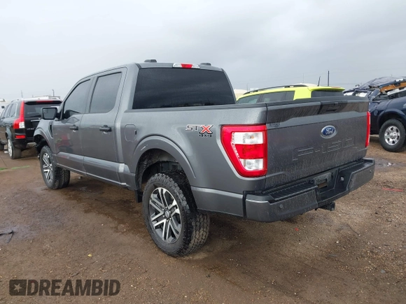 2023 Ford F-150 XL with VIN 1FTFW1E55PKF68245, listed as a IAAI auction lot 41107774 with 18,938 mi miles. Bid and sale history available at carsss.com. Image 3.